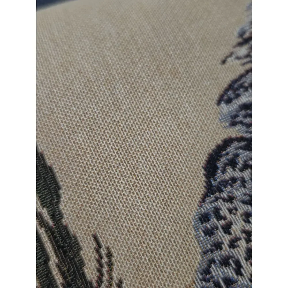 Rooster Needlepoint Pillow French Country 12x12 Beige Colors Farmhouse France